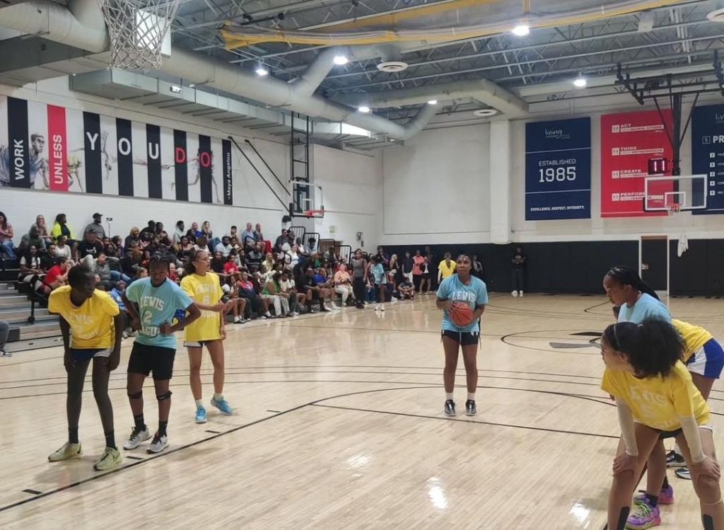 Girls basketball game