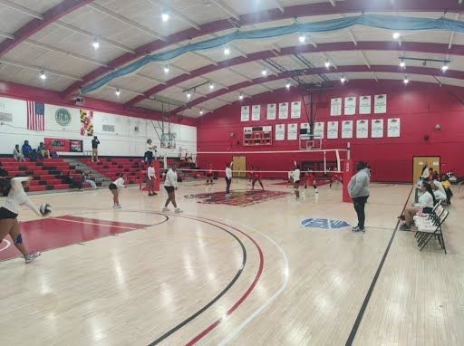 Girls volleyball match